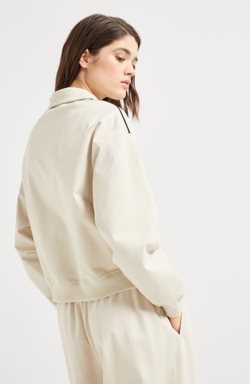 Brunello Cucinelli Interlock Sweatshirt In Buff