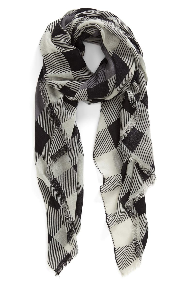Buffalo Check Scarf, Main, color, MAGNET