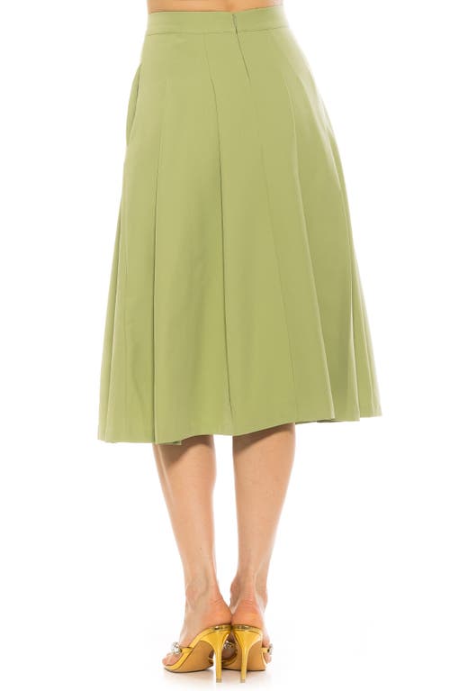 ALEXIA ADMOR ALEXIA ADMOR ILLIA PLEATED MIDI SKIRT