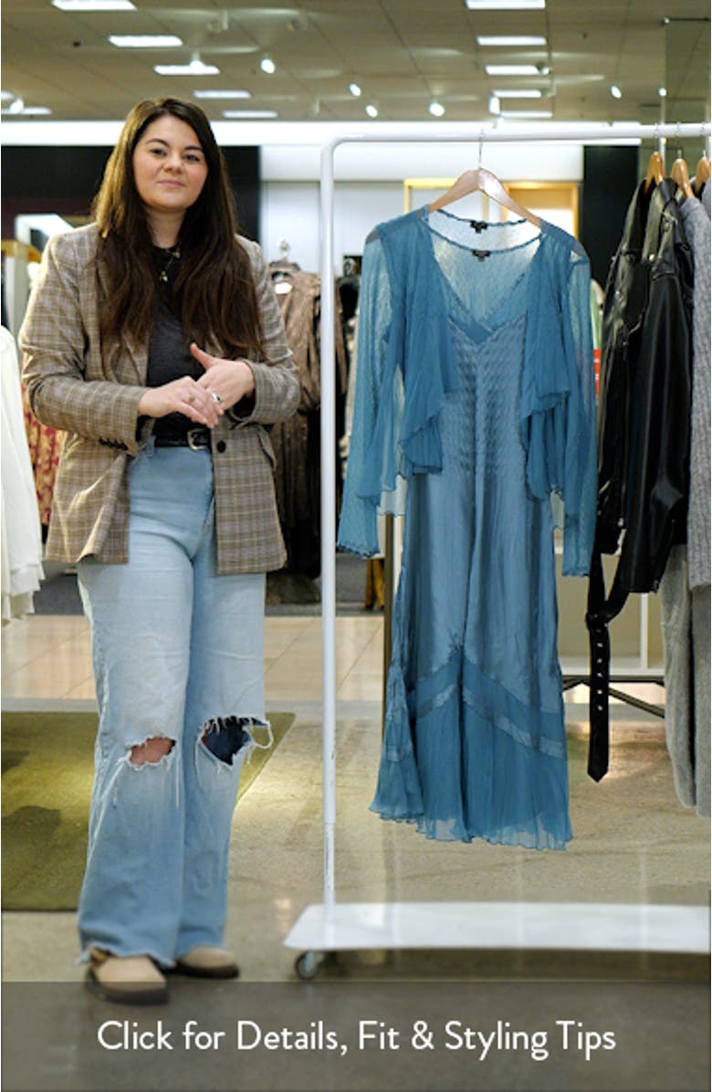 Textured Charmeuse & Chiffon Dress & Jacket Set, sales video thumbnail