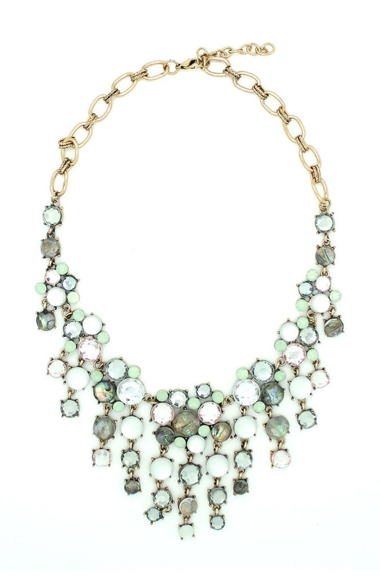 EYE CANDY LOS ANGELES Multicolor Drape Necklace, Main, color, Silver