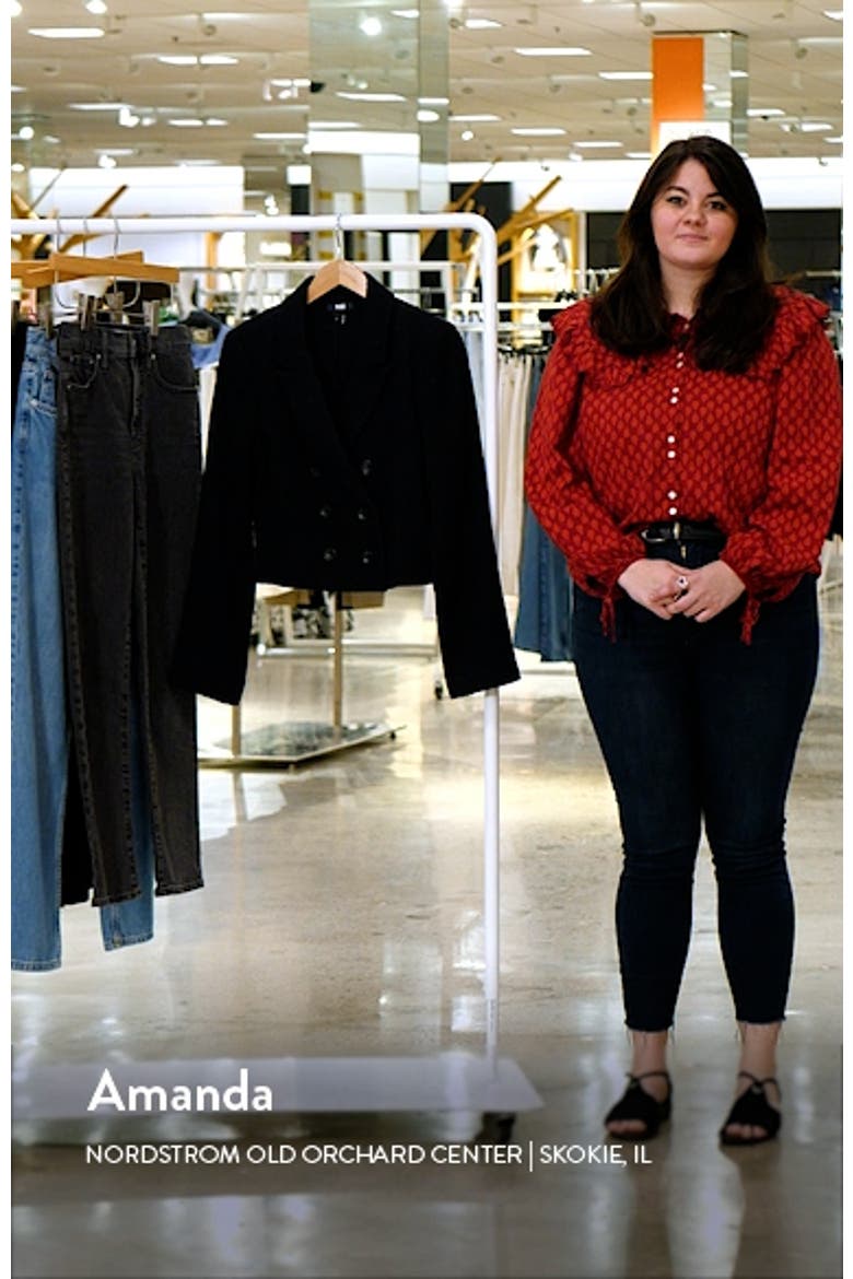 Eclipse Crop Cotton Blend Bouclé Tweed Blazer video
