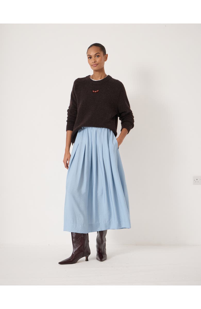 Hush Ivy Pleated Air Flow Midi Skirt, Alternate, color, Pale Blue