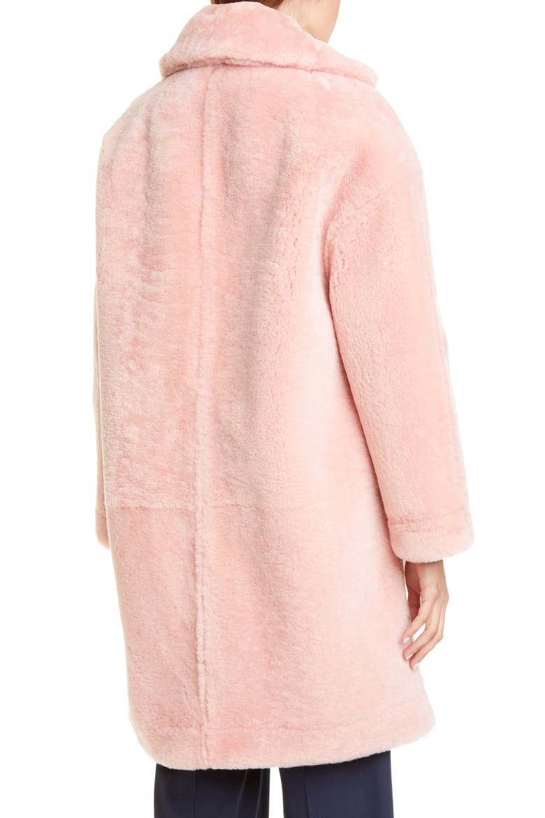 Genuine Shearling Coat, Alternate, color, BLUSH