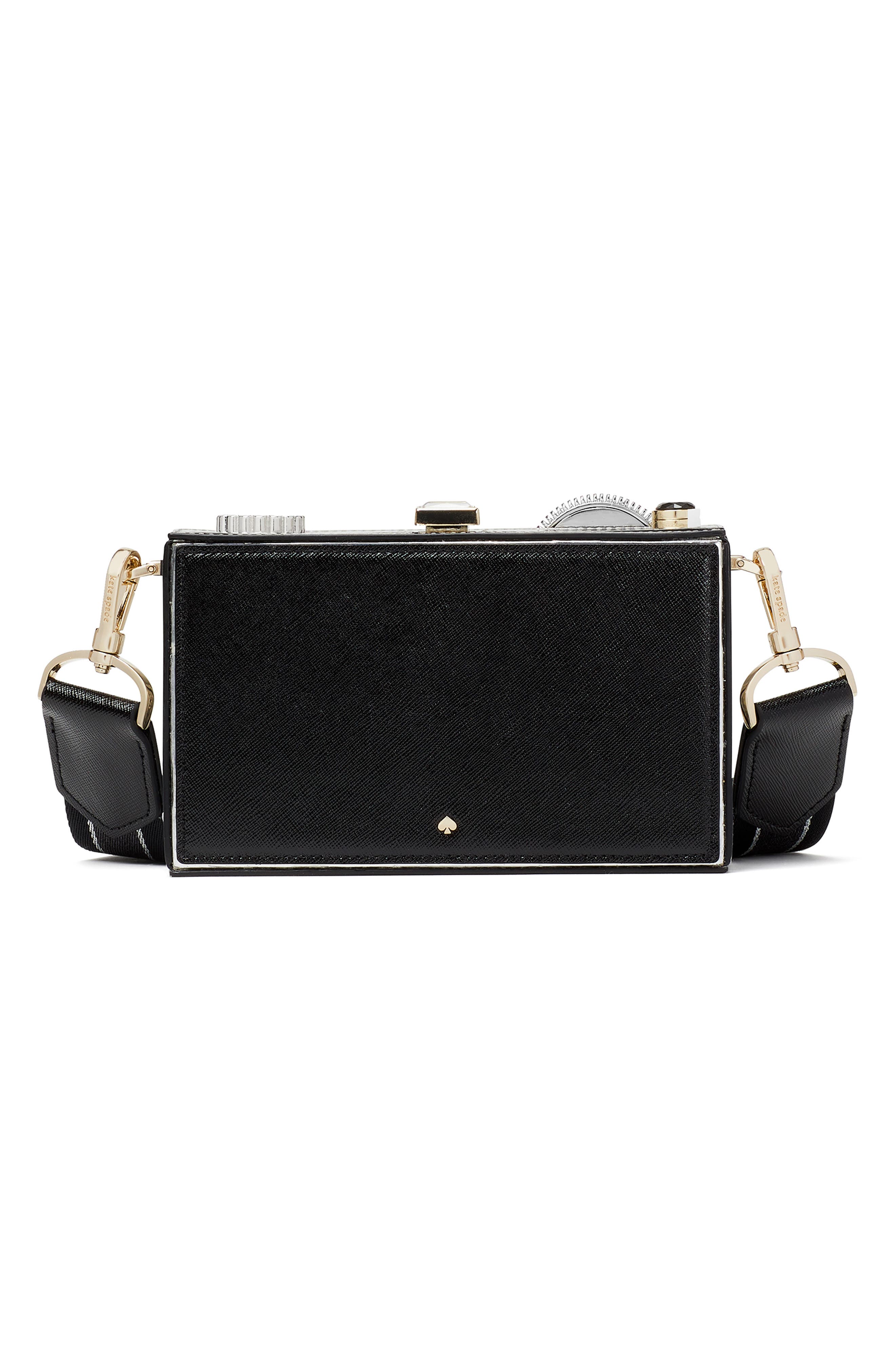 Kate Spade New York clic metallic leather 3d camera bag, Alternate, color, 