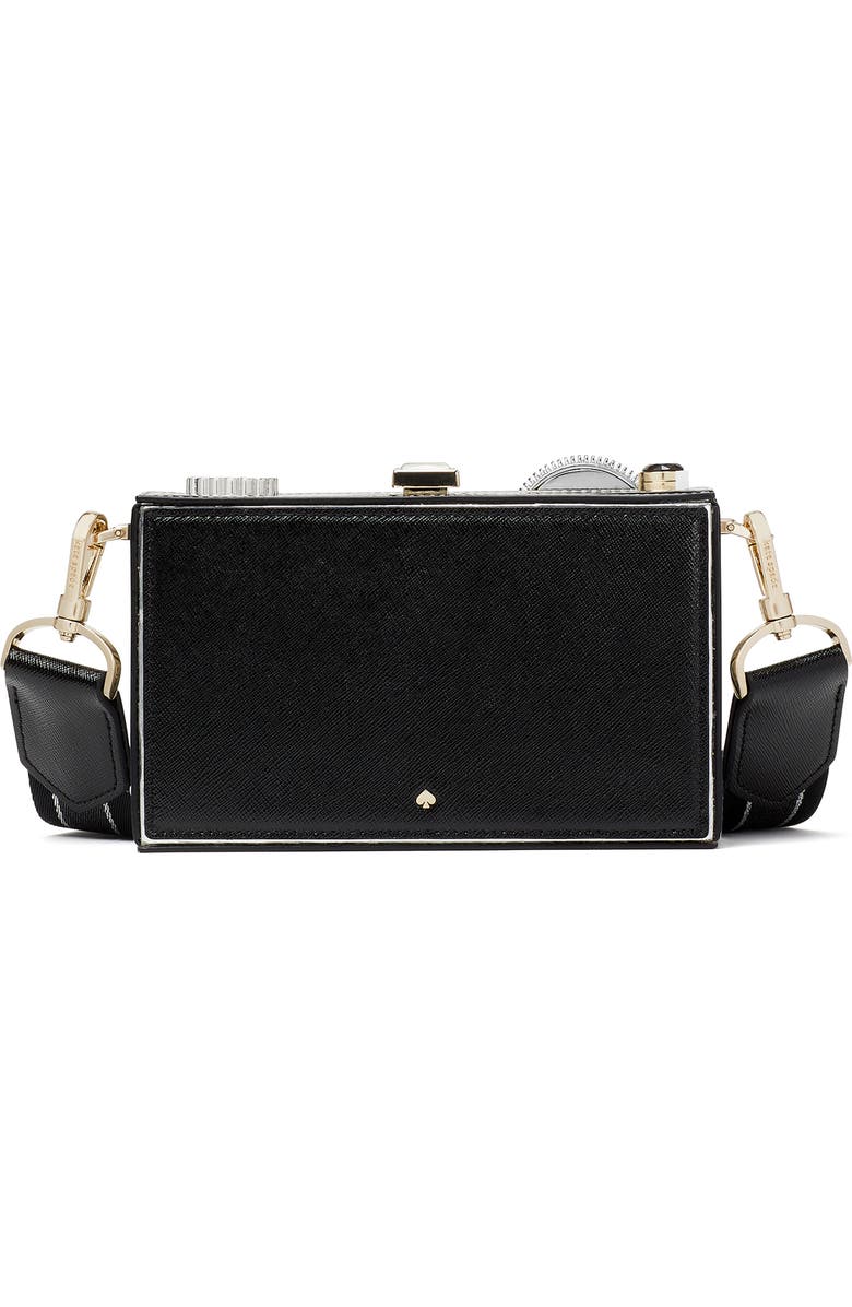 Kate Spade New York clic metallic leather 3d camera bag, Alternate, color,