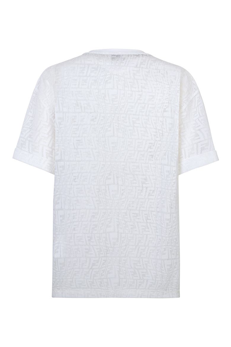x Sarah Coleman FF Fisheye Mesh T-Shirt, Alternate, color, F0ZNM WHITE