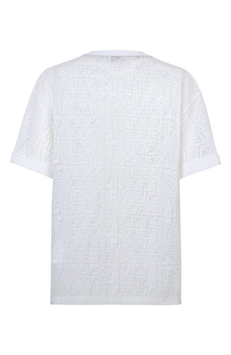 Fendi x Sarah Coleman FF Fisheye Mesh T-Shirt, Alternate, color, 