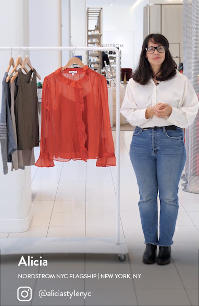 Jasleen Ruffle Chiffon Shirt, sales video thumbnail