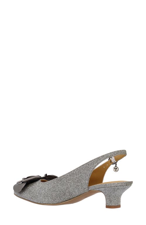 J. Reneé Jozey Pointed Toe Slingback Pump In Gray