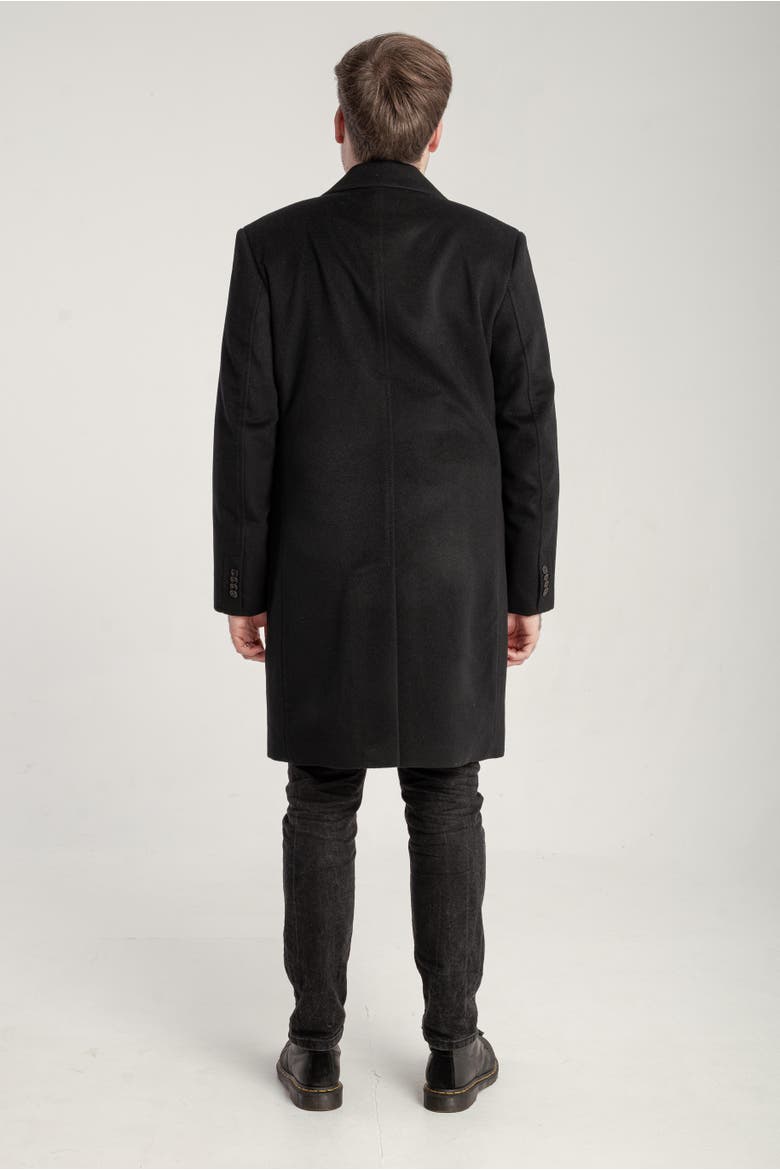 Cashmere Lapel Coat, Alternate, color, Black