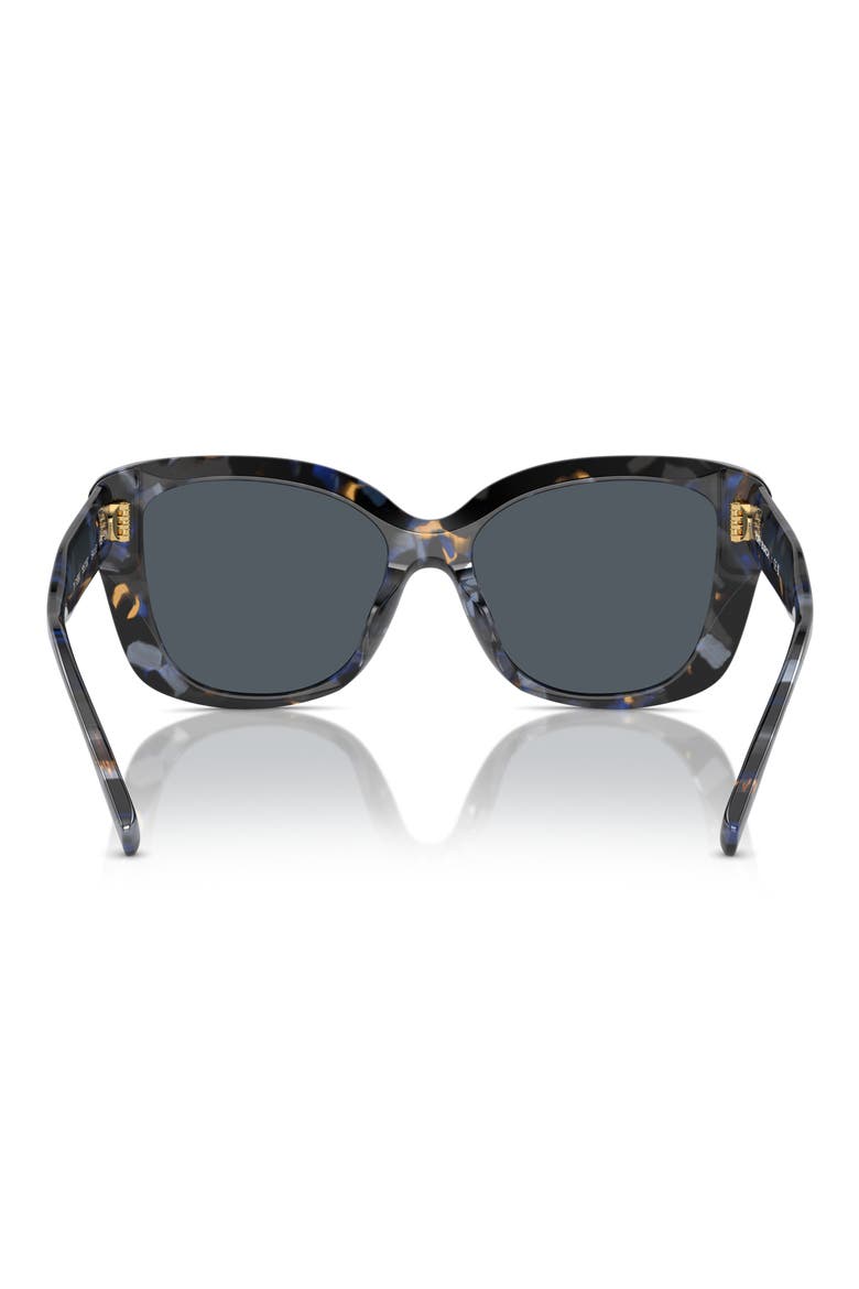 54mm Butterfly Sunglasses, Alternate, color, DARK GREY