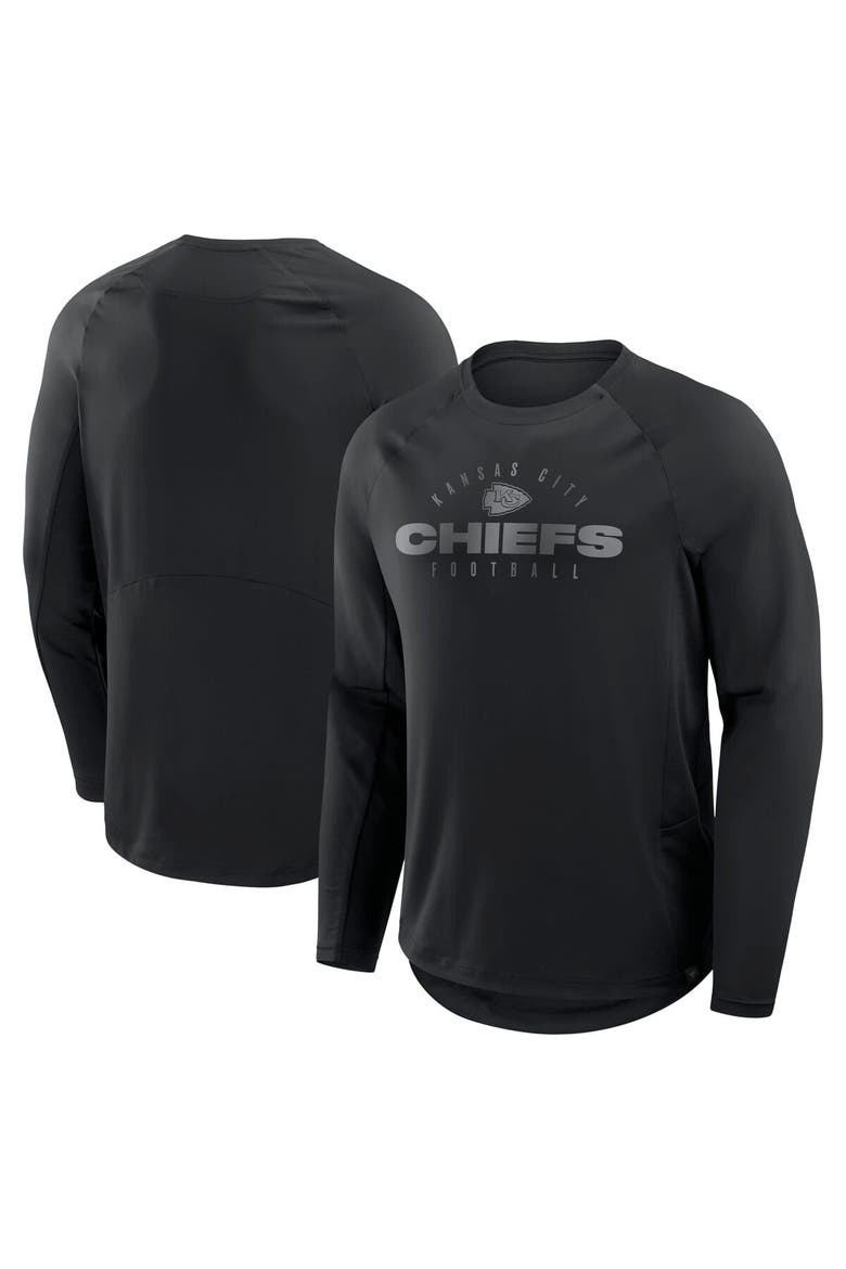 Men's Fanatics Black Kansas City Chiefs Coverage Scheme Long Sleeve T-Shirt, Main, color, Black