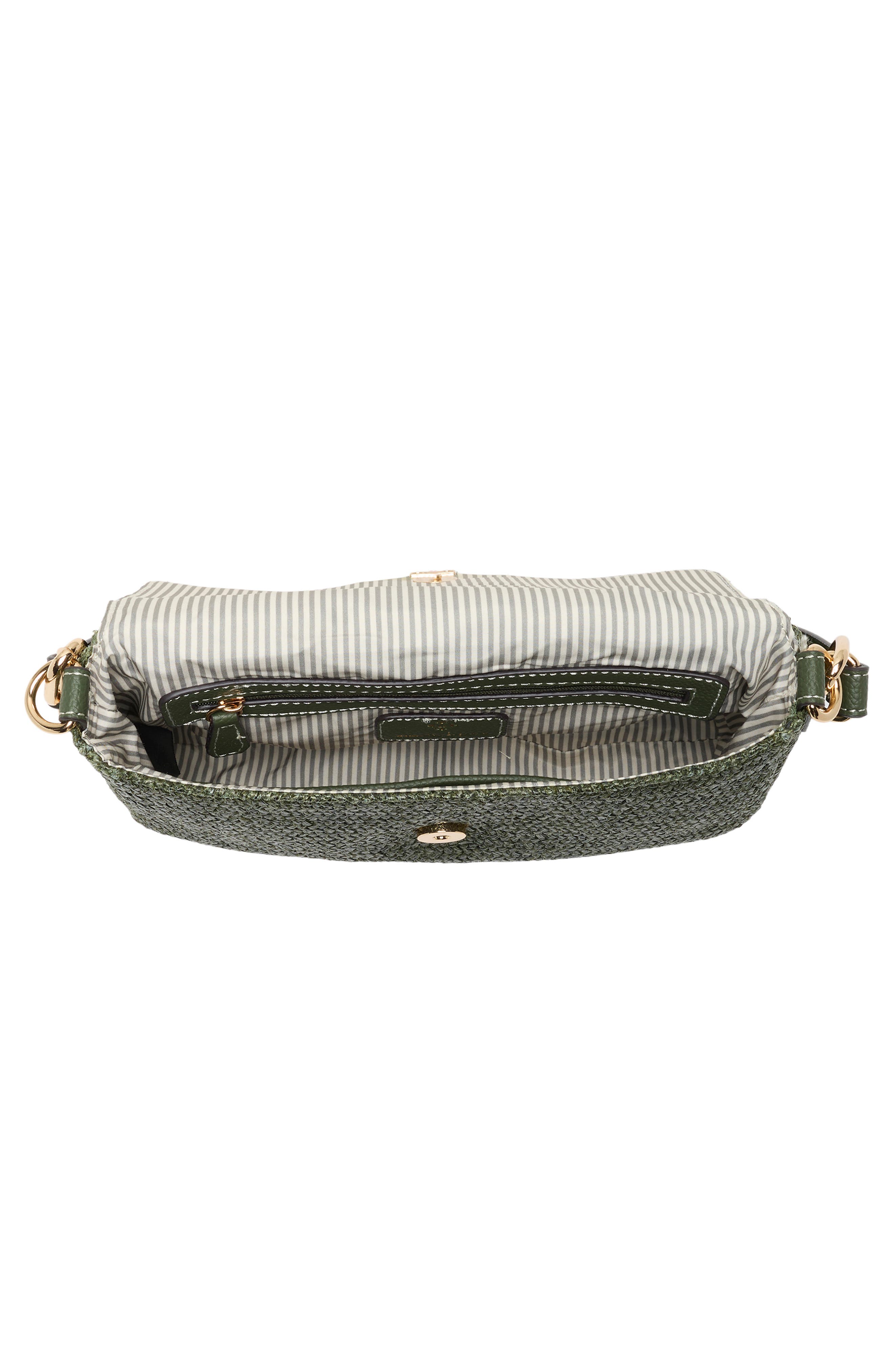 Nanette Lepore Woven Shoulder Bag, Alternate, color, Clover Straw / Clover