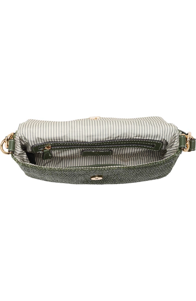 Nanette Lepore Woven Shoulder Bag, Alternate, color, Clover Straw / Clover