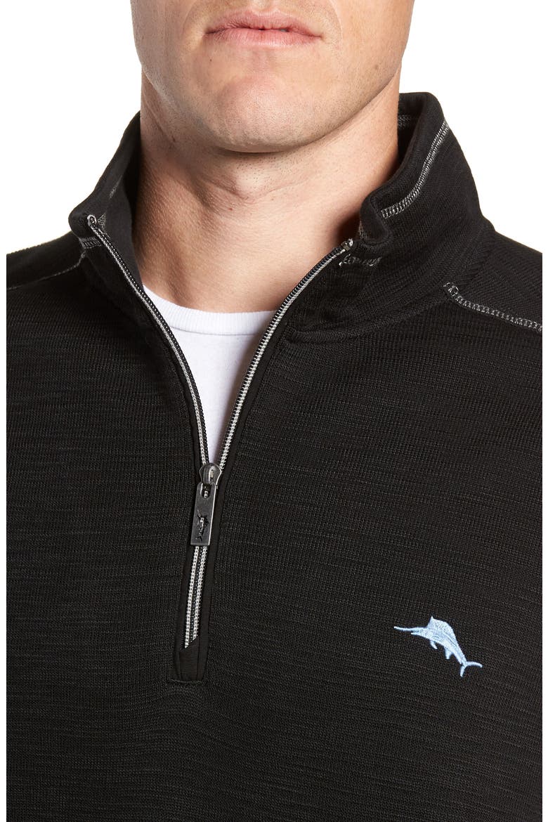 Tobago Half Zip Pullover, Alternate, color, BLACKDNU