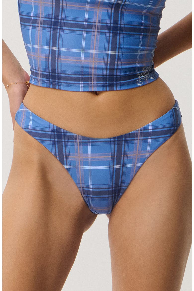 Archive Plaid Bikini Bottoms, Main, color, BLUE