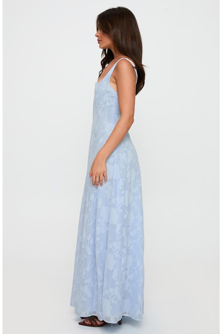 Margaux Floral Burnout Gown, Alternate, color, BLUE