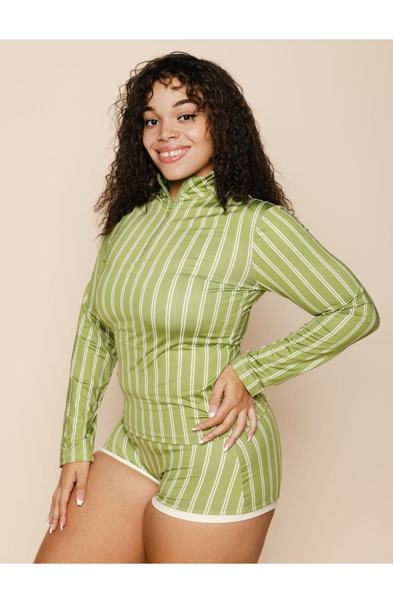 Kitty and Vibe Longsleeve Rashguard, Alternate, color, Olivia