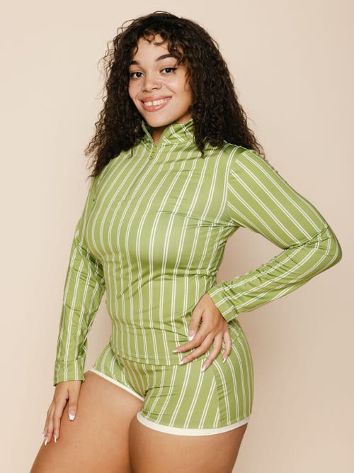 Kitty And Vibe Longsleeve Rashguard In Aurelia