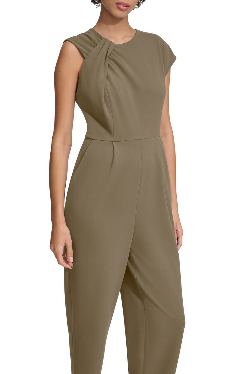Calvin Klein Twisted Neck Jumpsuit, Alternate, color,