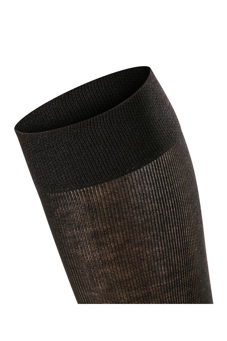 Sensitive London Cotton Blend Knee High Socks, Alternate, color, BLACK