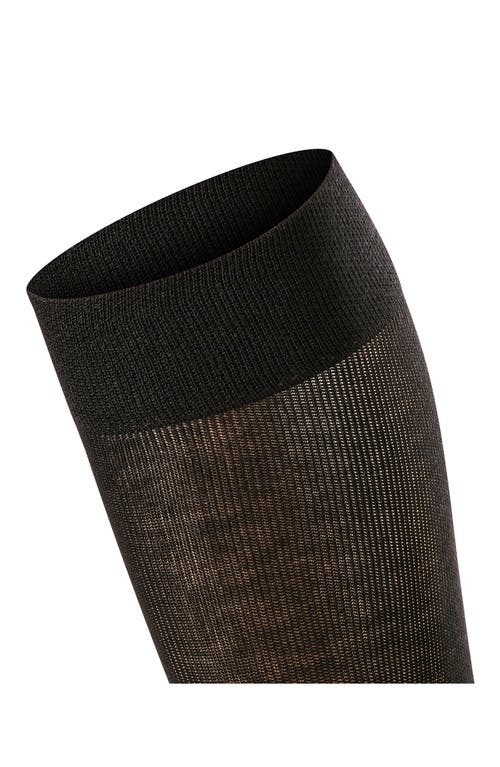 Falke Sensitive London Cotton Blend Knee High Socks In Black