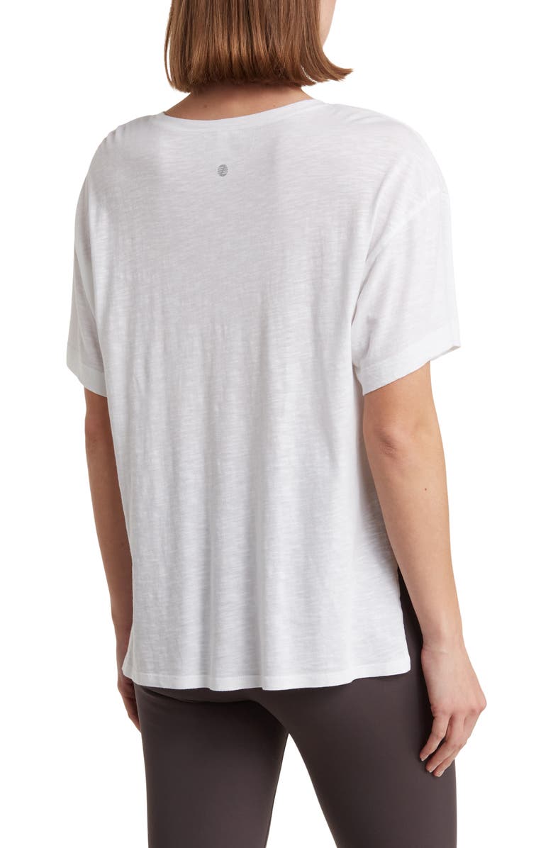 Z by Zella Easy Day Slub T-Shirt, Alternate, color, White