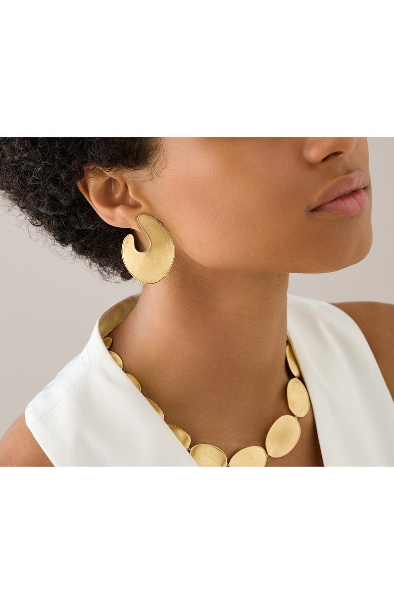 Marco Bicego Lunaria Twist Hoop Earrings, Alternate, color, Gold