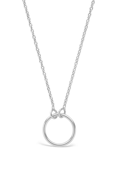 Sterling Silver Open Circle Pendant Necklace