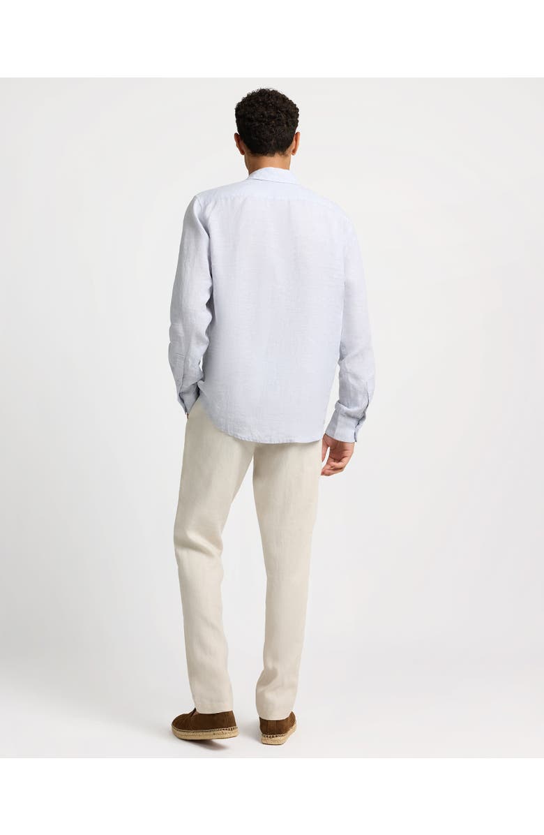 Onia Linen Long Sleeve Shirt, Alternate, color, Light Grey
