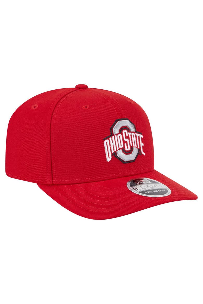 Men's New Era  Scarlet Ohio State Buckeyes Team Collective 9SEVENTY Stretch-Snap Adjustable Hat, Alternate, color, Scarlet