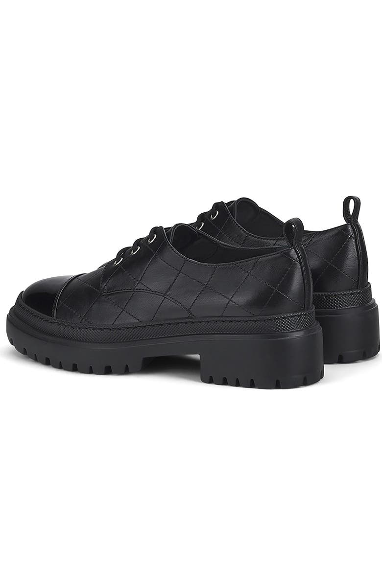 AGL Mary Quilted Leather Derby, Alternate, color, Black Nappa