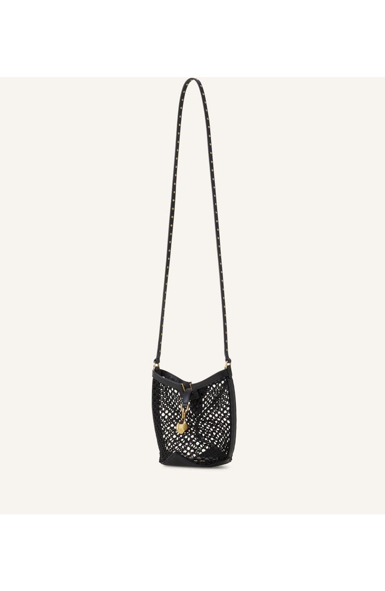 Lanvin Catch By Lanvin Small Bucket Bag In Mesh, Alternate, color, White/Black