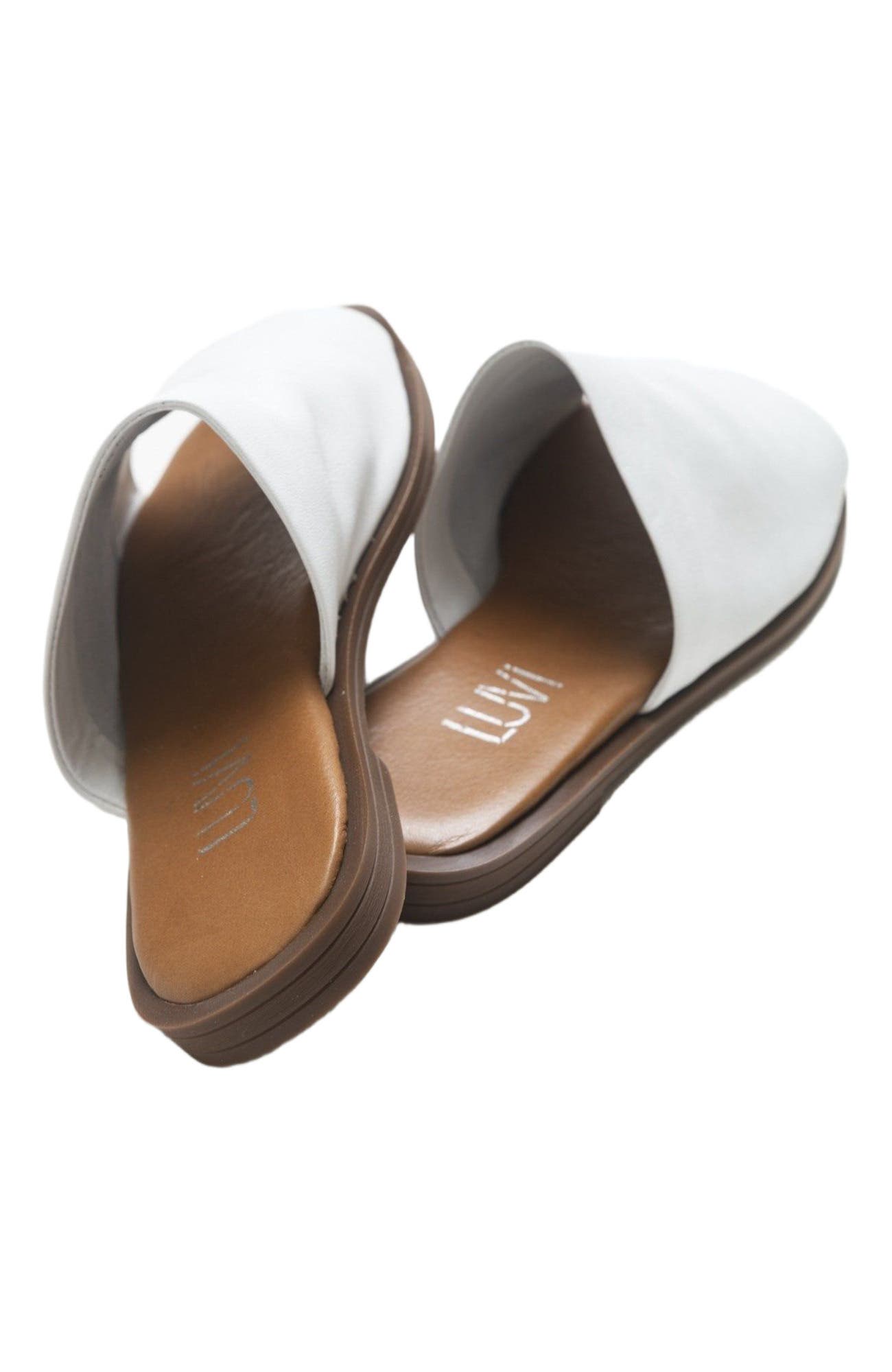 Clau Leather Sandal, Alternate, color, White Leather