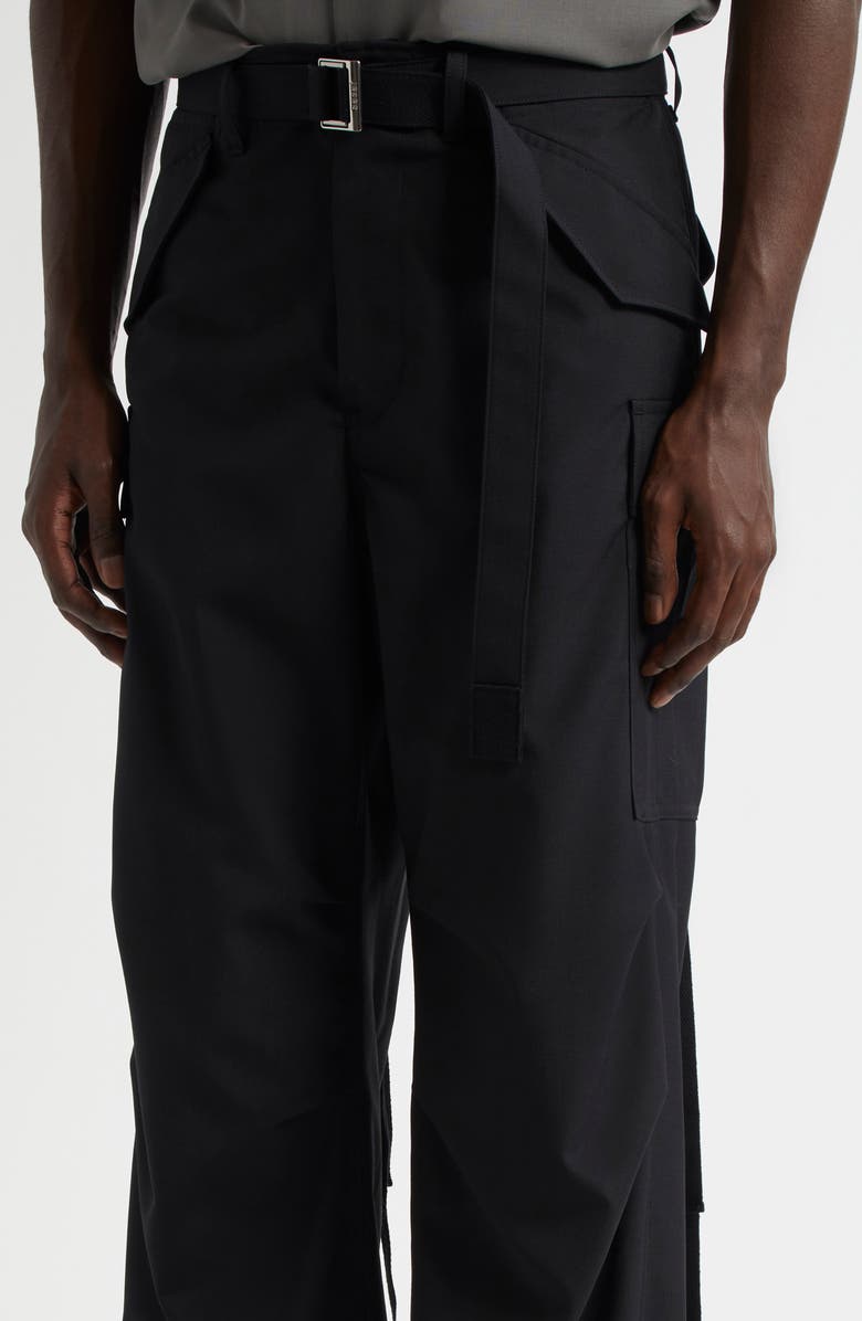 Sacai Cargo Pants, Alternate, color, Black 001