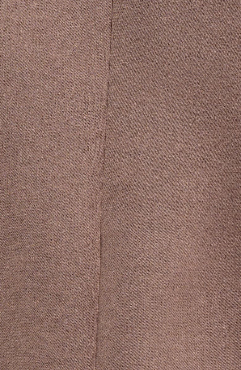 Tahari ASL Double Breasted Satin Blazer, Alternate, color, Mocha