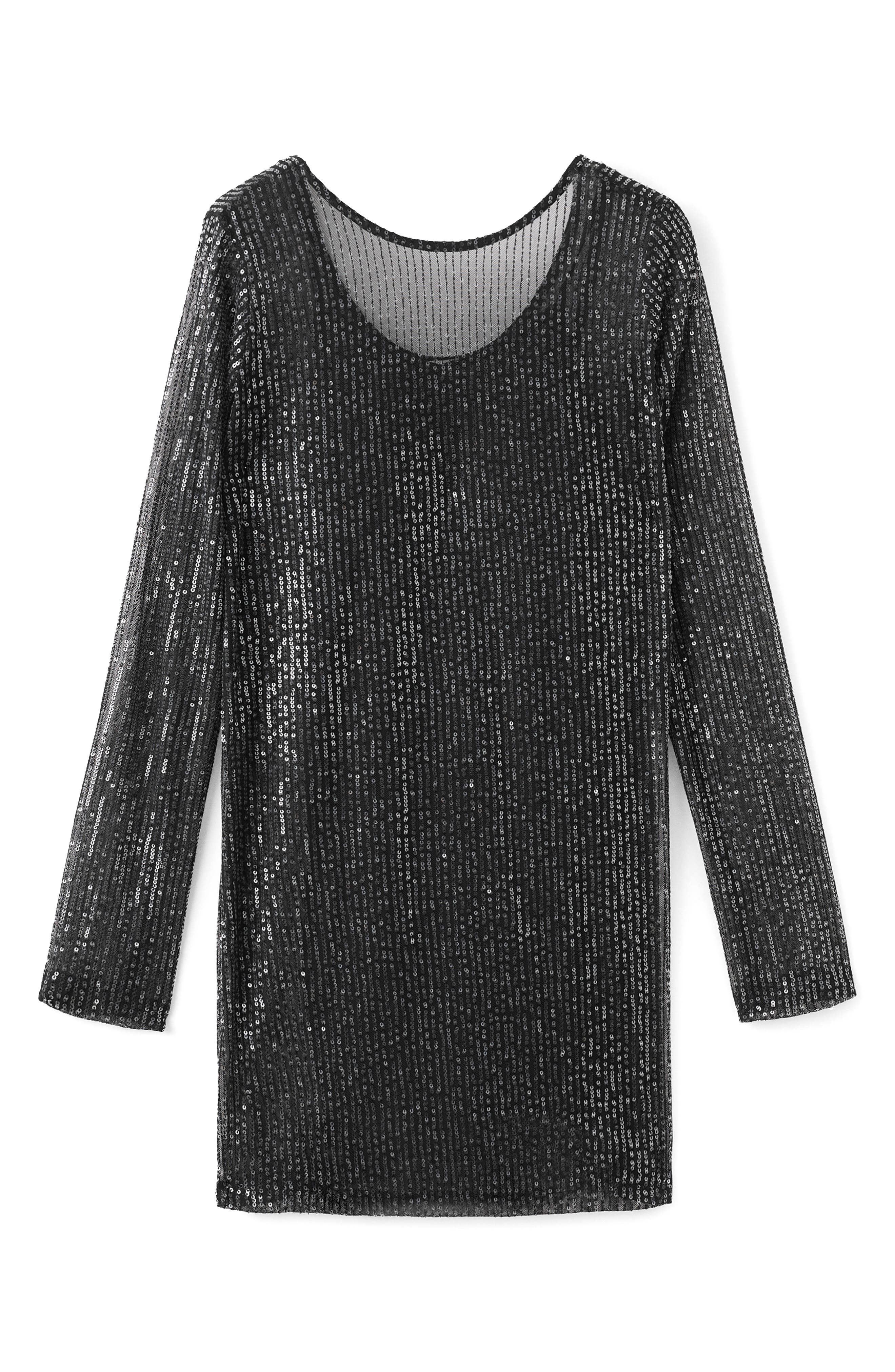 Sequin Long Sleeve Minidress - image 2