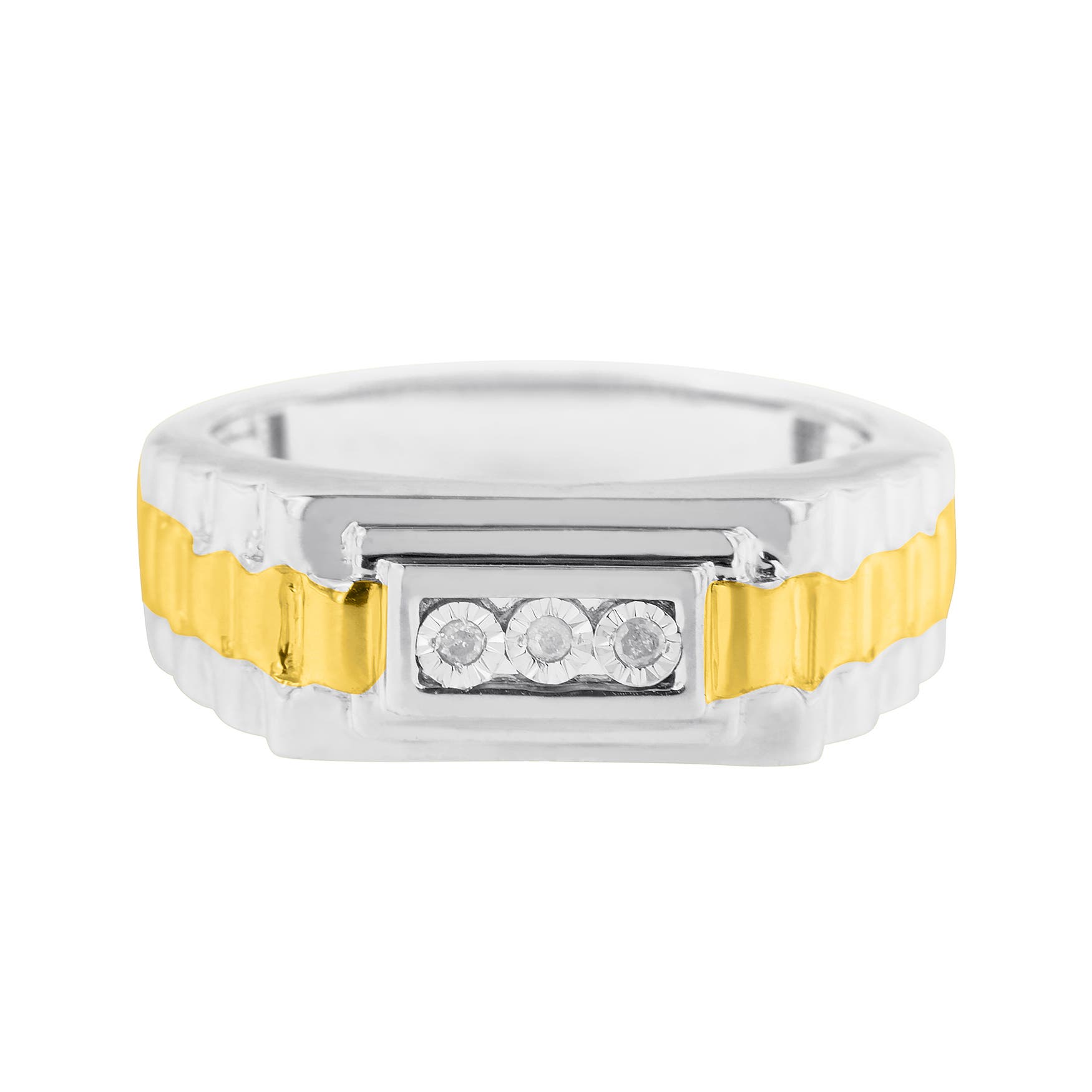 selected Yellow Gold over Silver