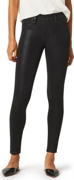 Hudson Jeans Barbara Coated High Waist Ankle Skinny Jeans