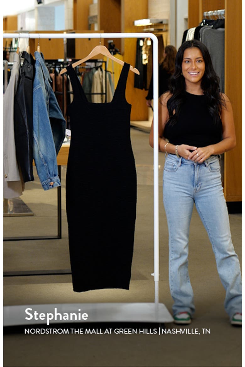 Textured Scrunchie Midi Dress video