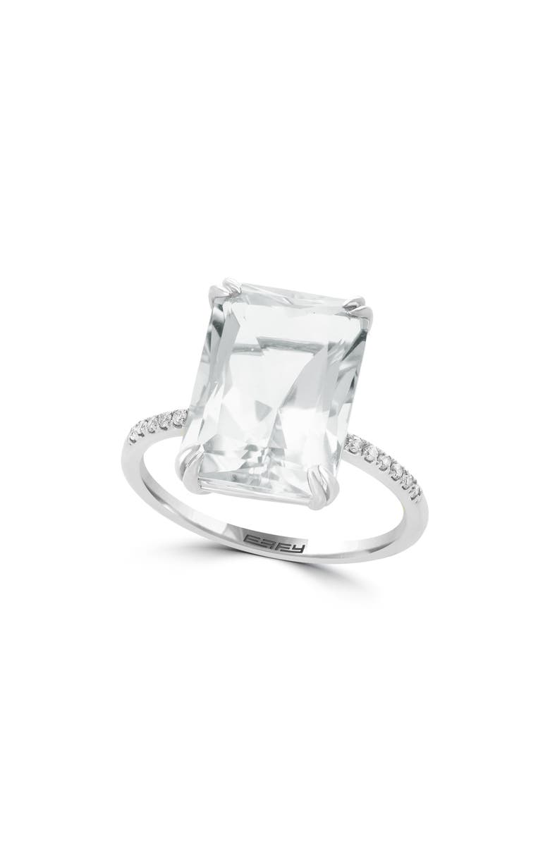 EFFY Diamond & White Topaz Ring, Main, color, White