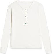 Fortela Coralie Long Sleeve Henley T-Shirt