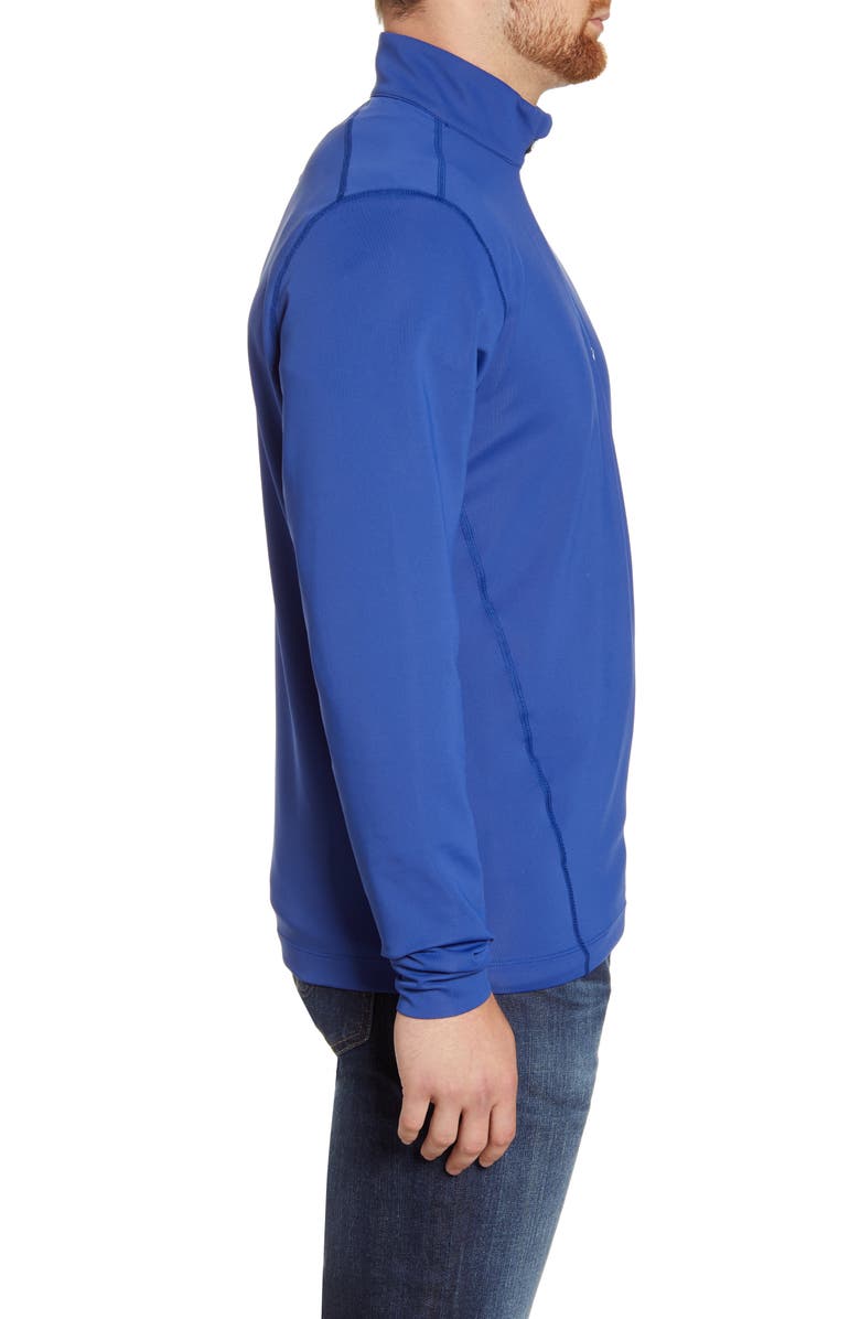 Cutter & Buck Traverse Stretch Quarter Zip Pullover, Alternate, color, Tour Blue