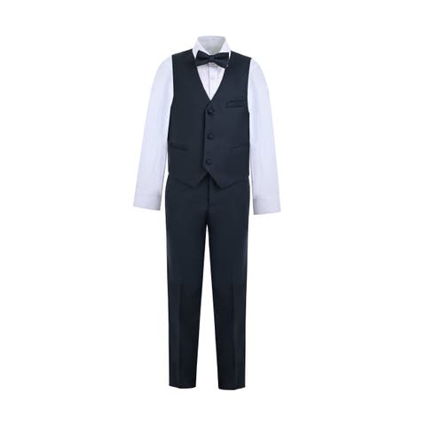 Serge Formal Vest & Bow Tie Suit