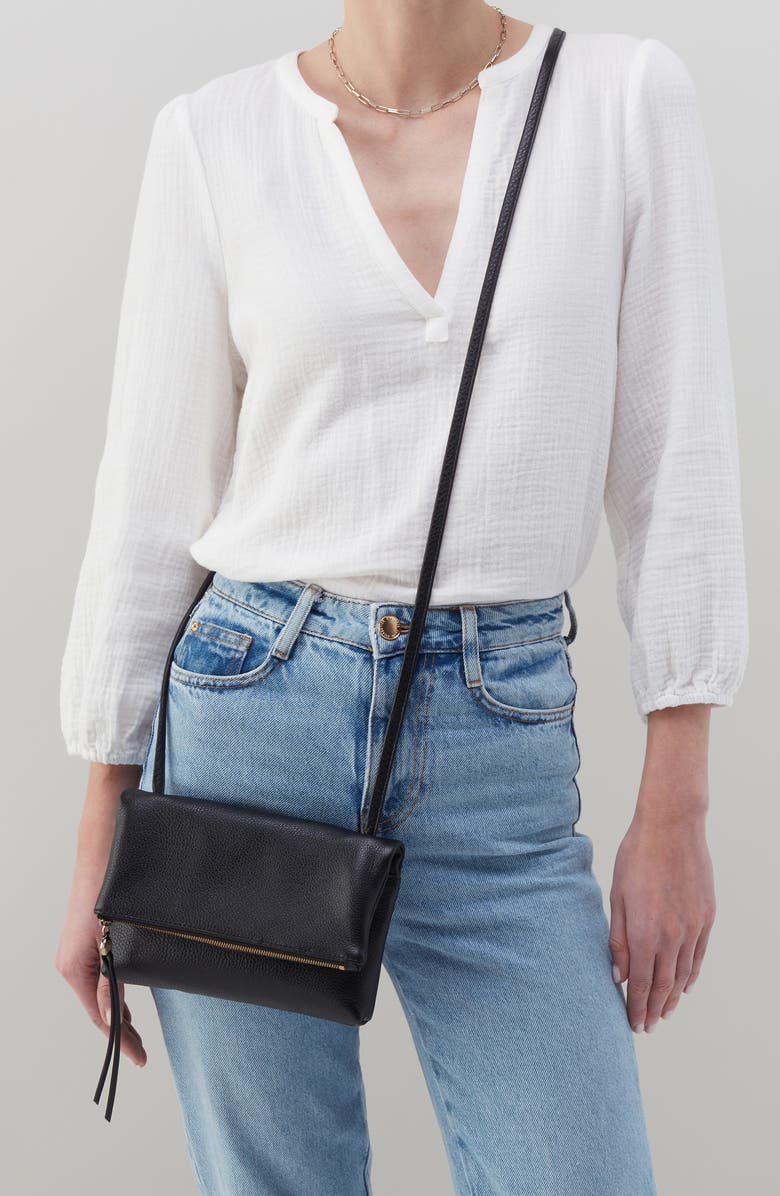 HOBO Small Draft Leather Crossbody Bag, Alternate, color,