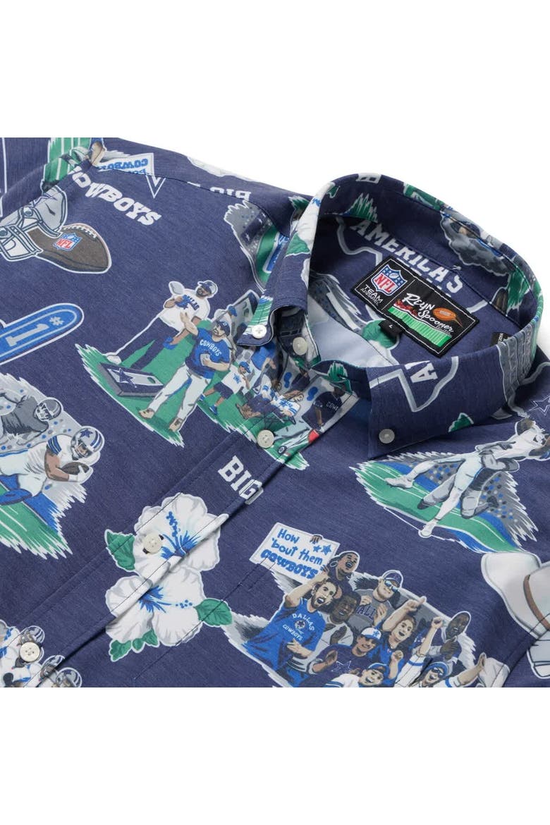 Men's Reyn Spooner Navy Dallas Cowboys Scenic Button-Down Shirt, Alternate, color, Navy