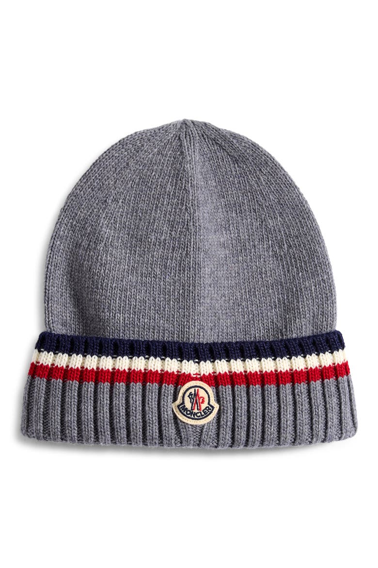 Kids' Wool & Cashmere Beanie, Main, color, GREY