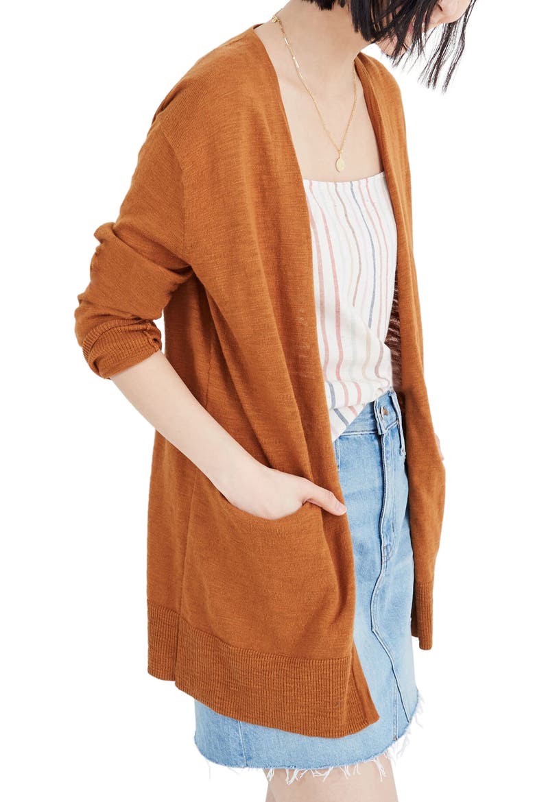 Summer Ryder Cardigan, Main, color, GOLDEN PECAN