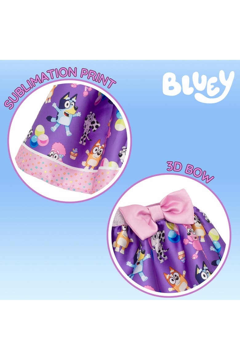 2-Piece T-Shirt and Skirt Set, Alternate, color, Lavender Purple Bluey